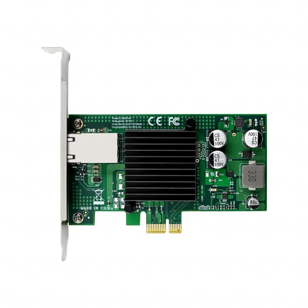 Microconnect I210-T1 Netwerkkaart PCIe 1GbE PoE