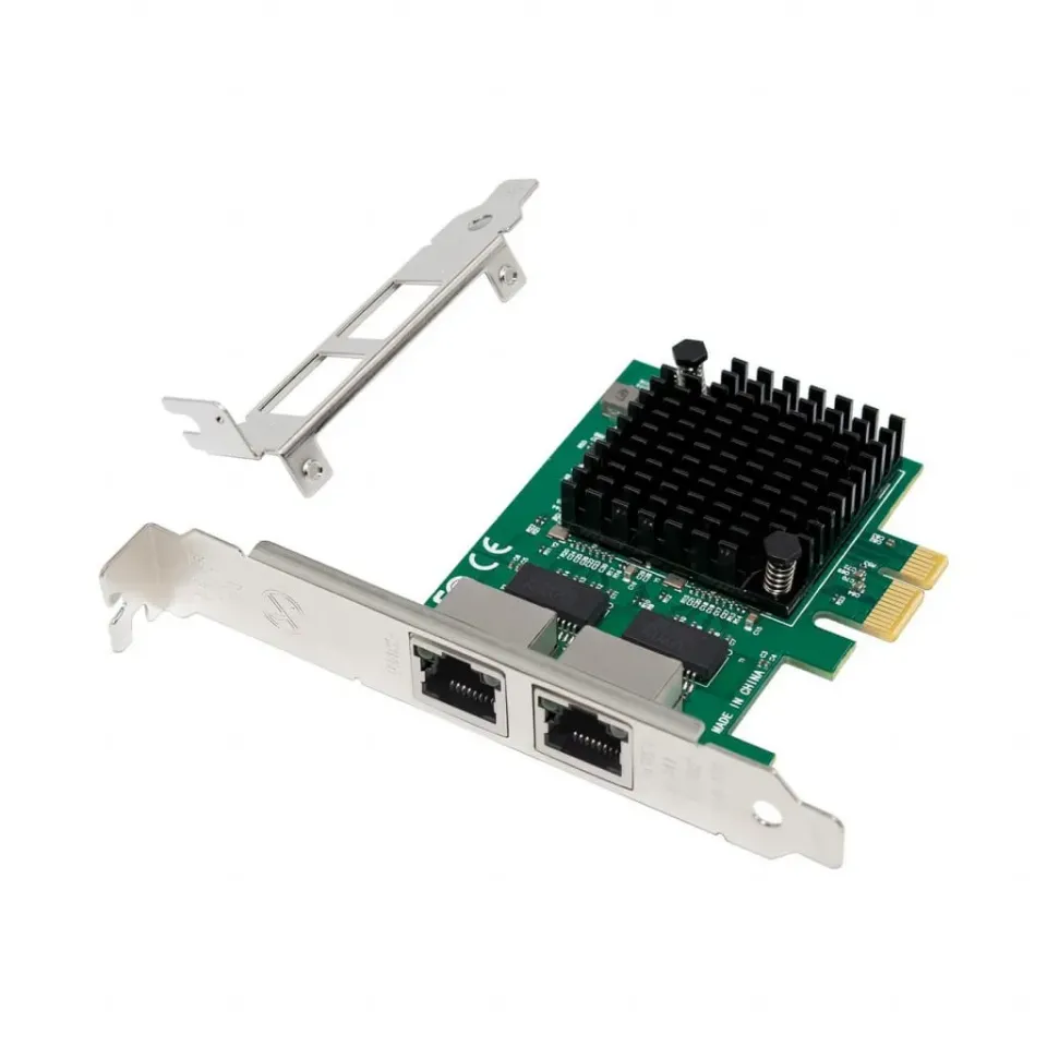 Microconnect I225-T2 netwerkkaart 2x 2.5G RJ45