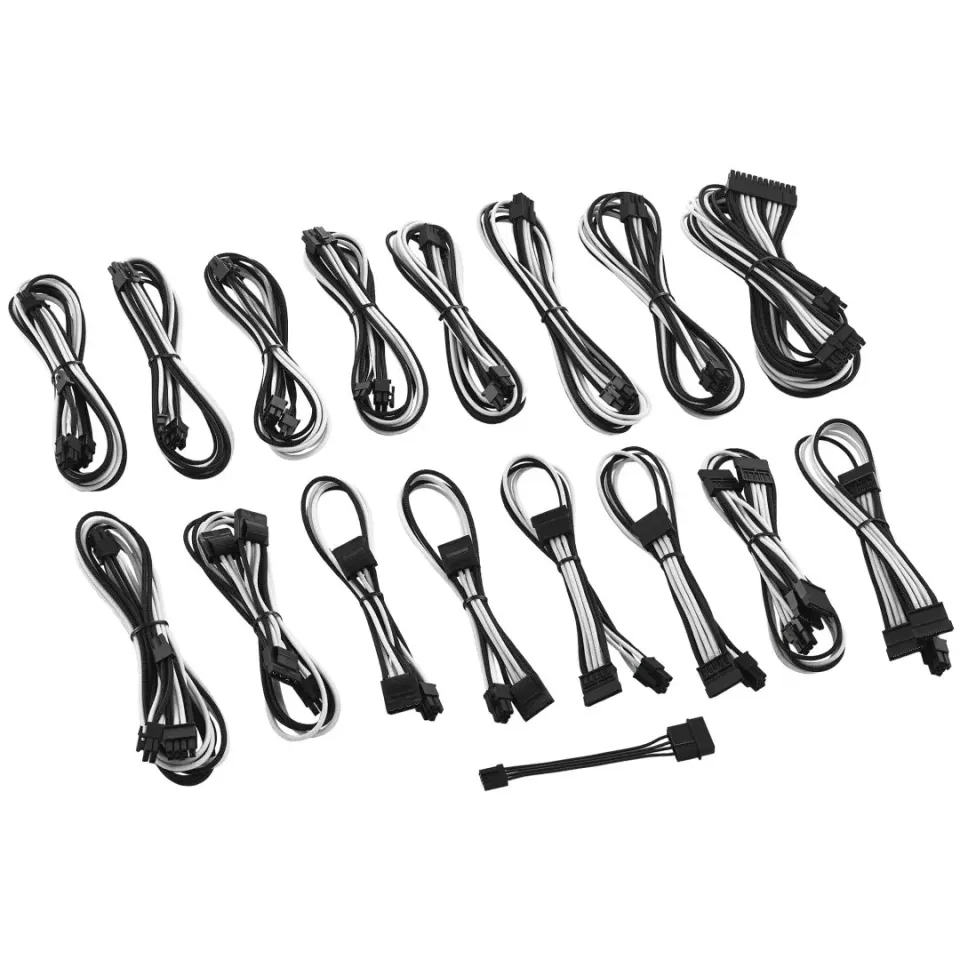 CableMod C-Series ModMesh kabelset Corsair RM/AXi/HXi zwart-wit