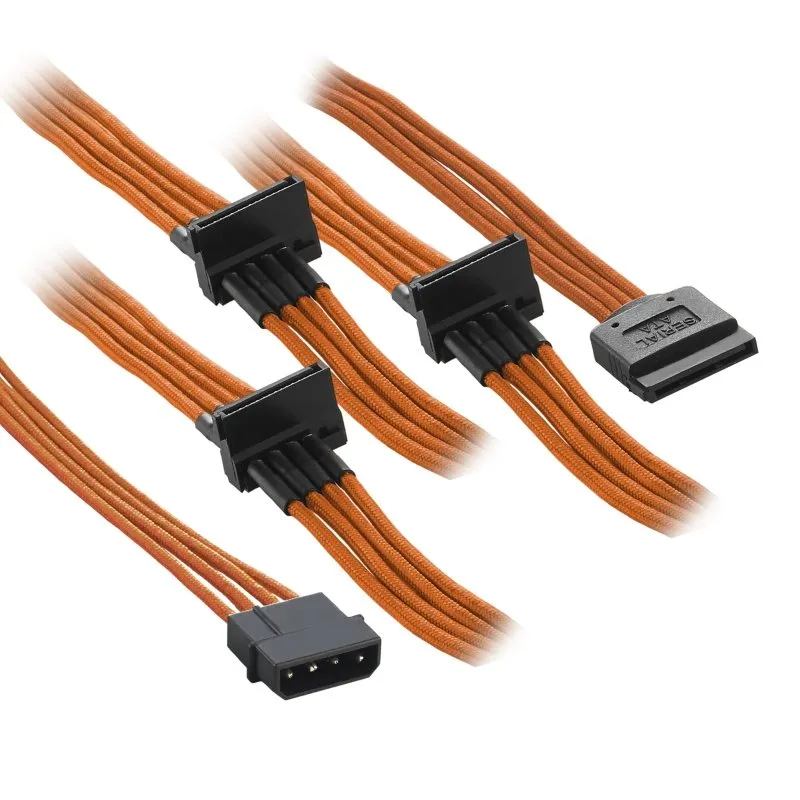 CableMod ModFlex molex naar SATA verlengkabel oranje 80cm