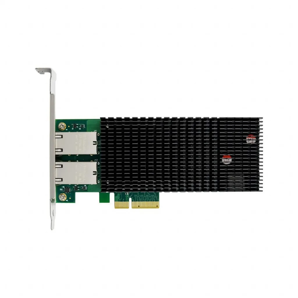 Microconnect X550-T2 netwerkkaart dual-10GbE PoE RJ45
