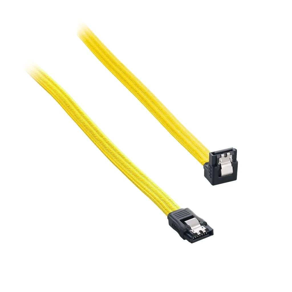 CableMod ModFlex SATA 3 kabel haaks geel 60cm