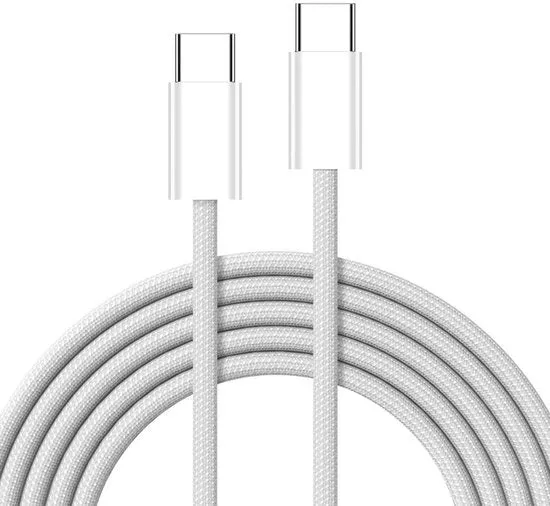 Apple USB-C naar USB-C Kabel 1 Meter Wit Nylon 60W