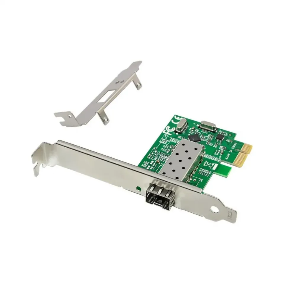 Microconnect RTL8106E netwerkkaart single 100M SFP PCIe