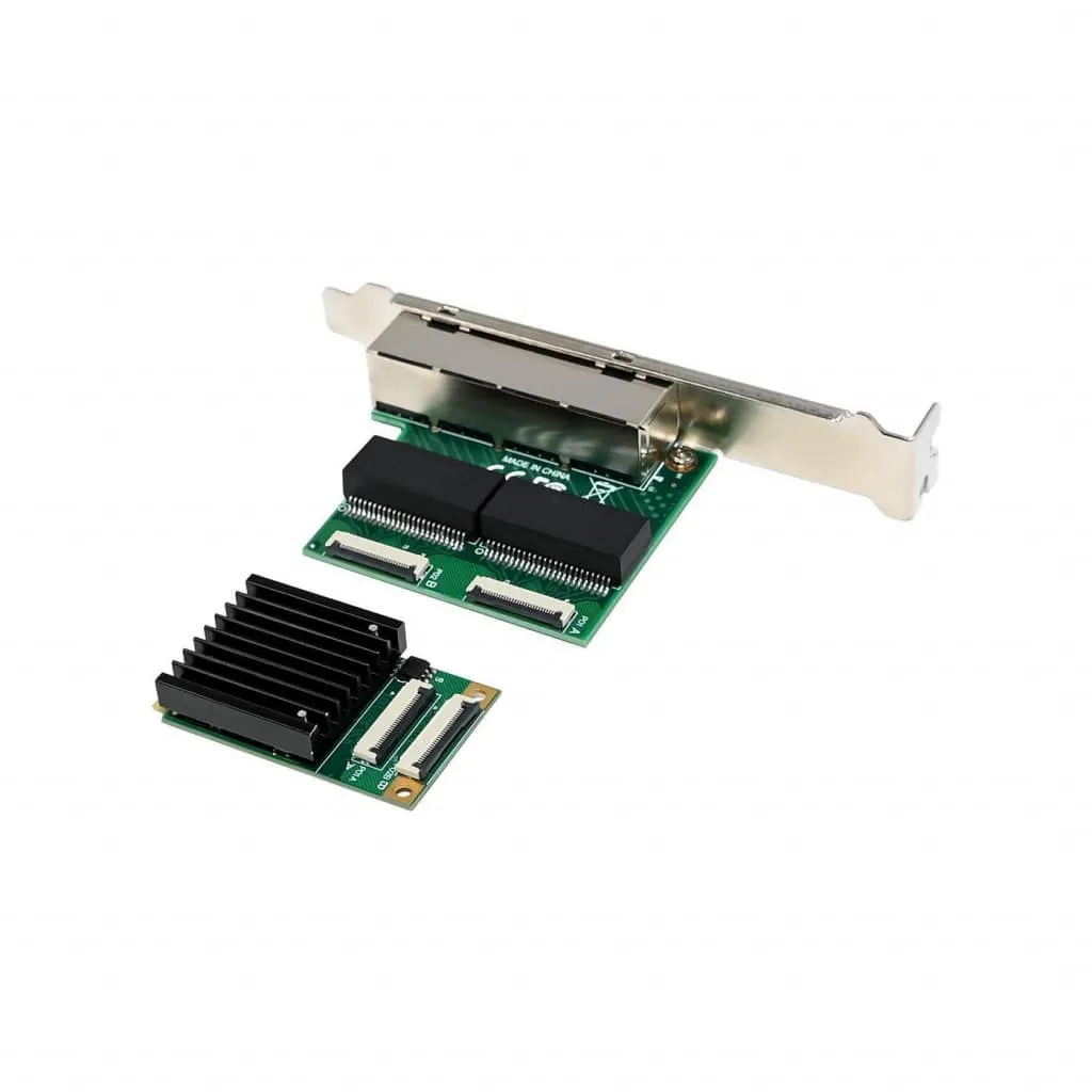 Microconnect I350-T4 netwerkkaart MiniPCIe quad RJ45