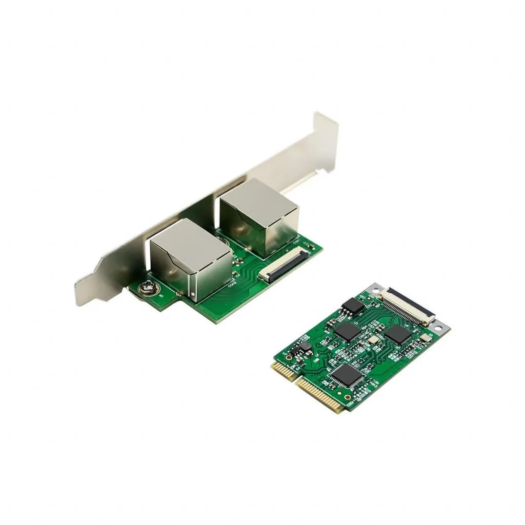 Microconnect Mini PCIe RTL8125B netwerkkaart dual 2.5G