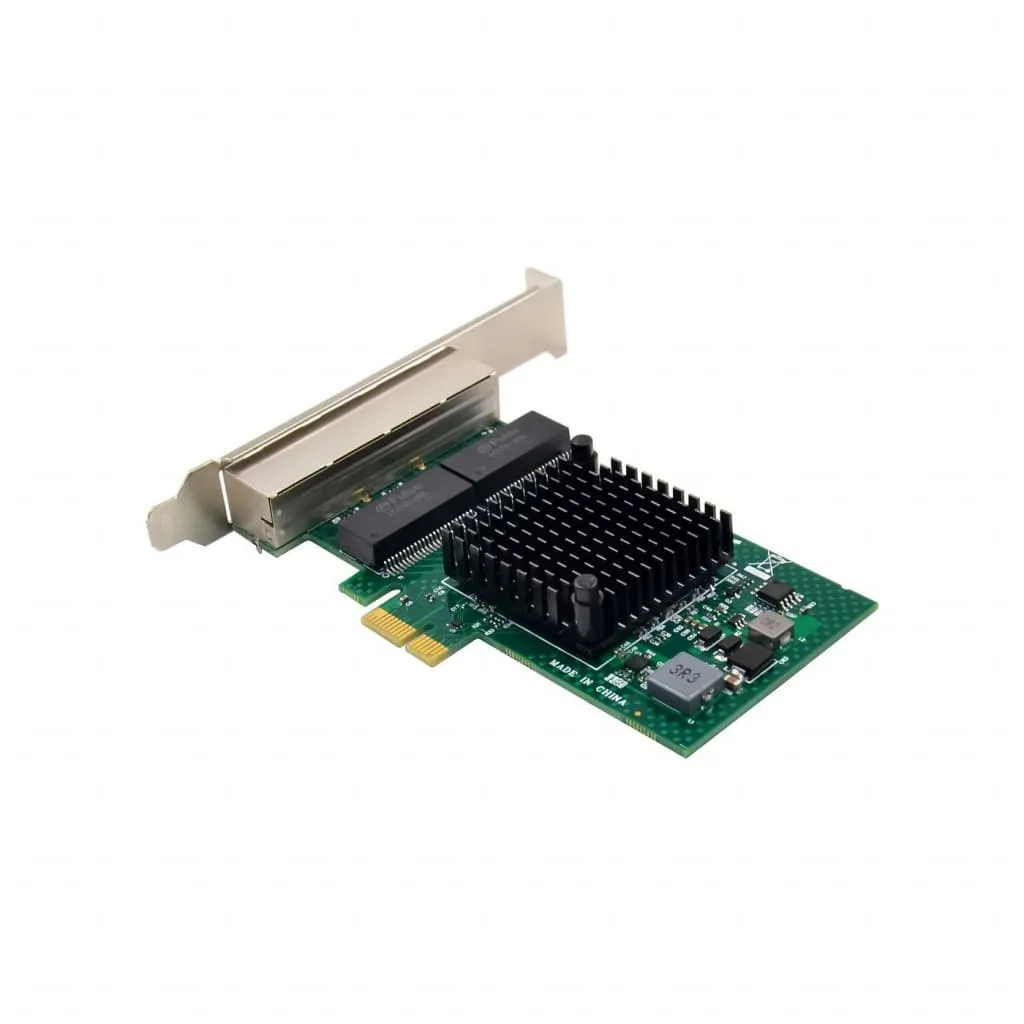 Microconnect BCM5719 PCIe netwerkkaart quad RJ45 Gigabit