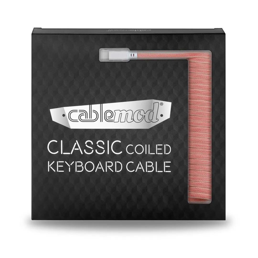 CableMod Classic Coiled toetsenbordkabel 150cm Orangesicle USB-C