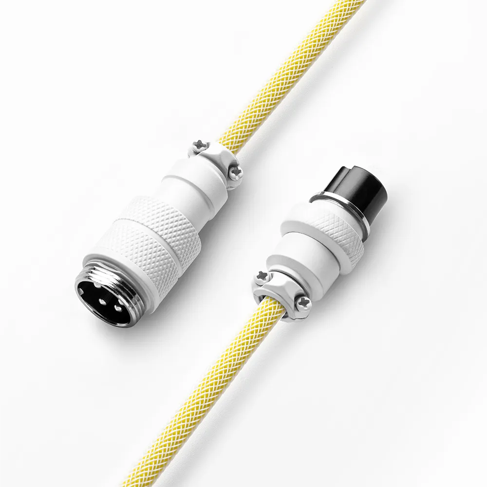 CableMod Pro coiled toetsenbordkabel 150cm lemon ice