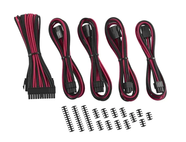 CableMod Classic ModMesh verlengkabelset zwart rood
