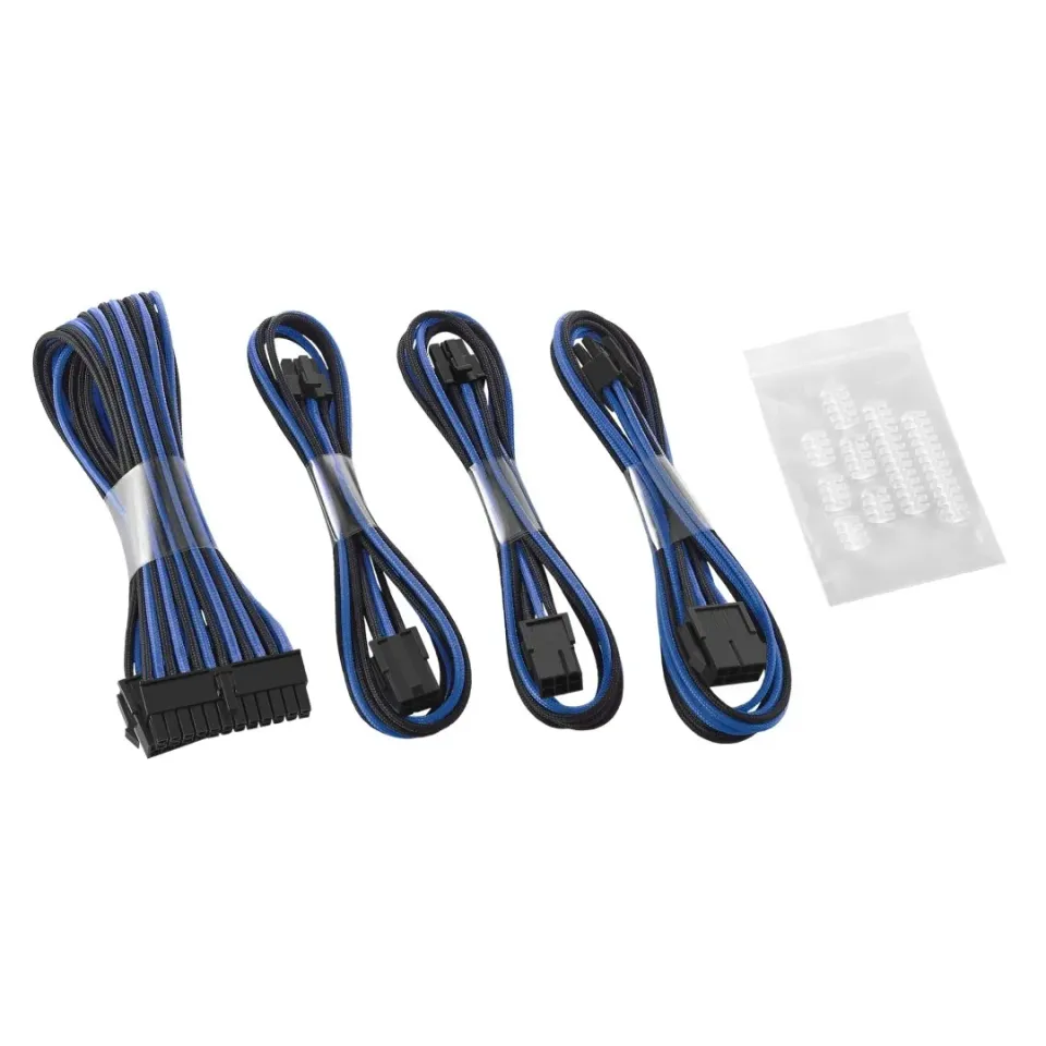 CableMod ModFlex 6+6 Pin Basic Extension Kit verlengset zwart-blauw