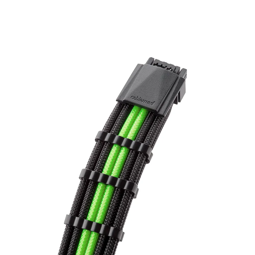 CableMod RT-Series Pro ModMesh 12VHPWR kabelkit 16-pin groen