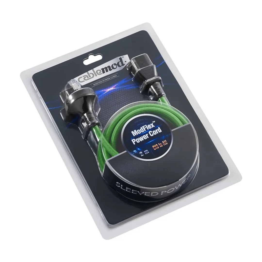 CableMod ModFlex stroomkabel C13 AU 2m groen