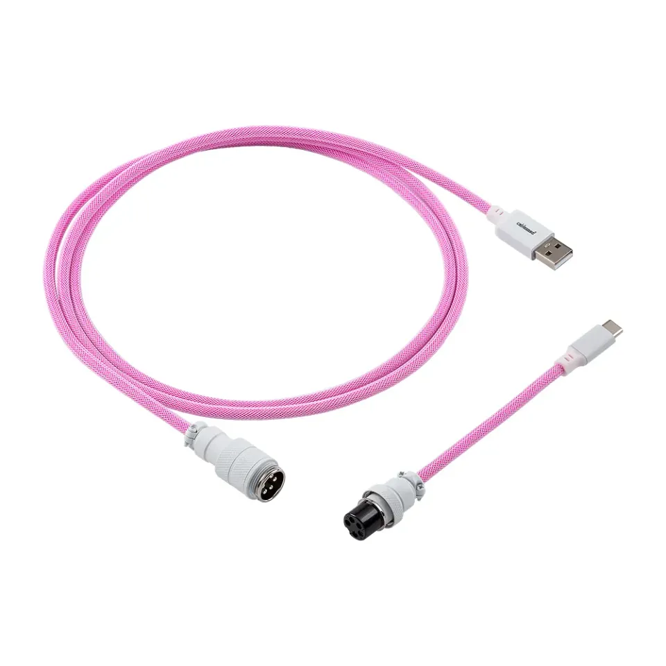 CableMod Pro toetsenbordkabel Strawberry Cream 150cm USB-C
