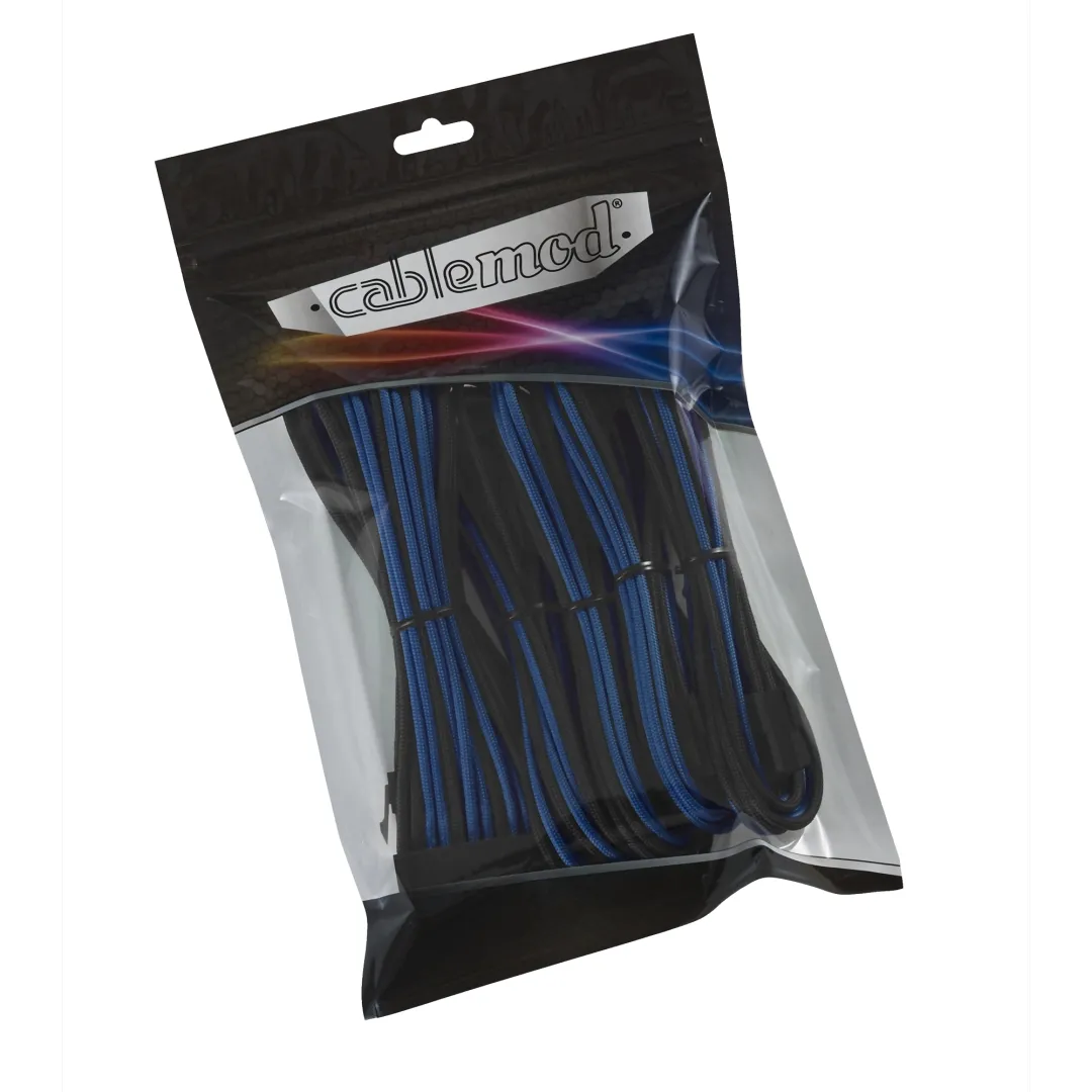 CableMod Classic ModFlex 8+6 verlengkabelset zwart blauw