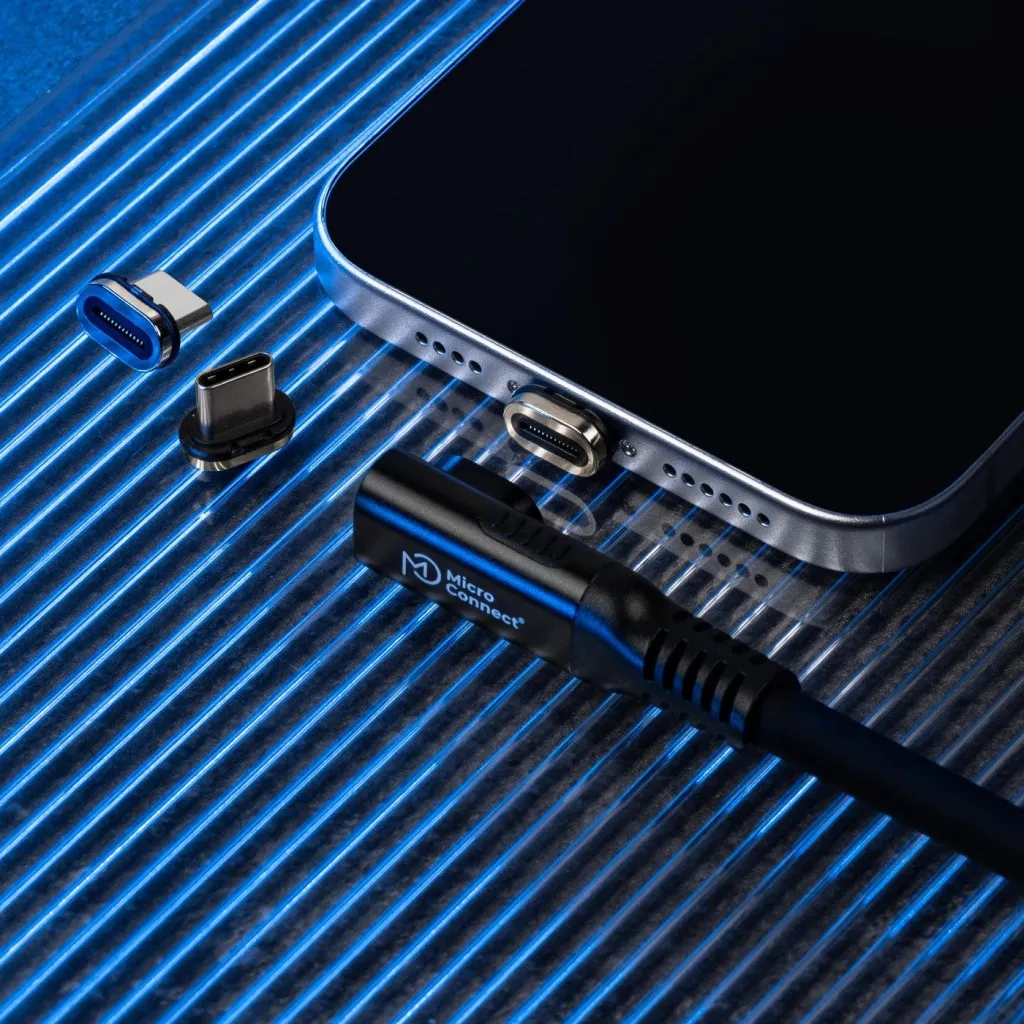 Microconnect Premium USB-C haakse kabel 1m 240W 40Gbps