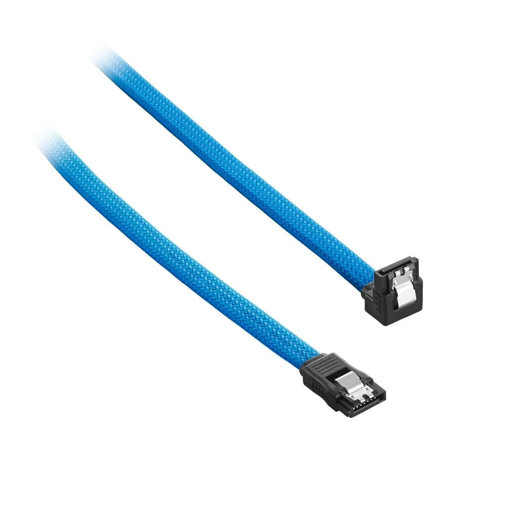 CableMod ModMesh SATA 3 kabel haaks lichtblauw 60cm