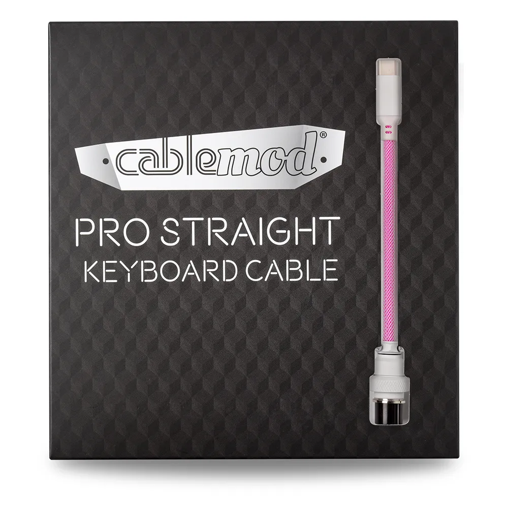 CableMod Pro toetsenbordkabel Strawberry Cream 150cm USB-C