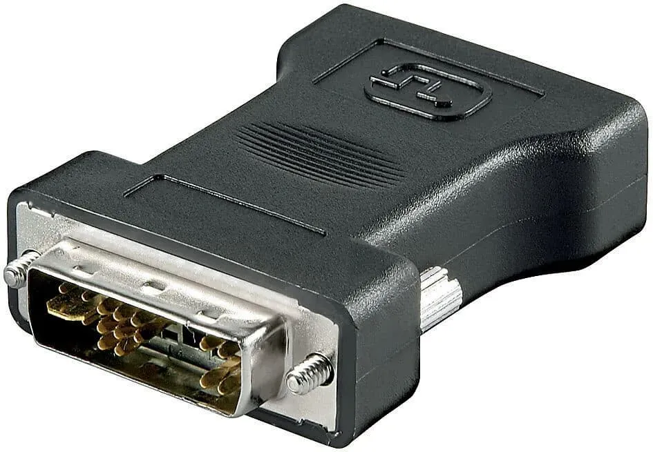 Microconnect DVI-A naar VGA adapter analoog zwart