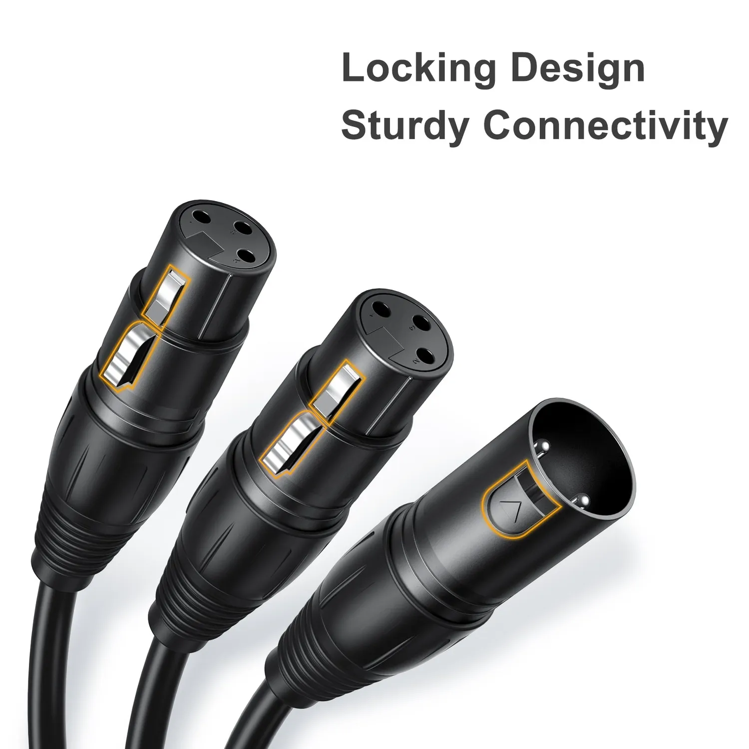 CableCreation XLR Splitter Kabel Y 1-Pack Gebalanceerd