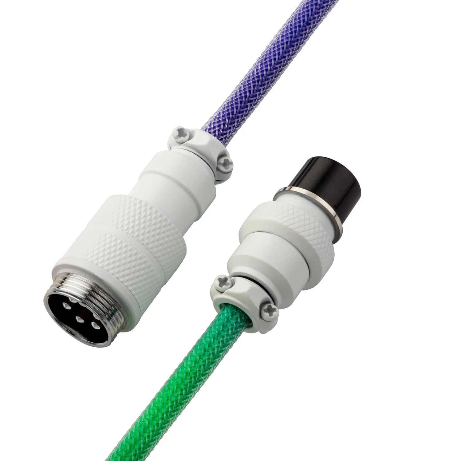 CableMod Pro coiled toetsenbordkabel 150cm rainbow USB-C