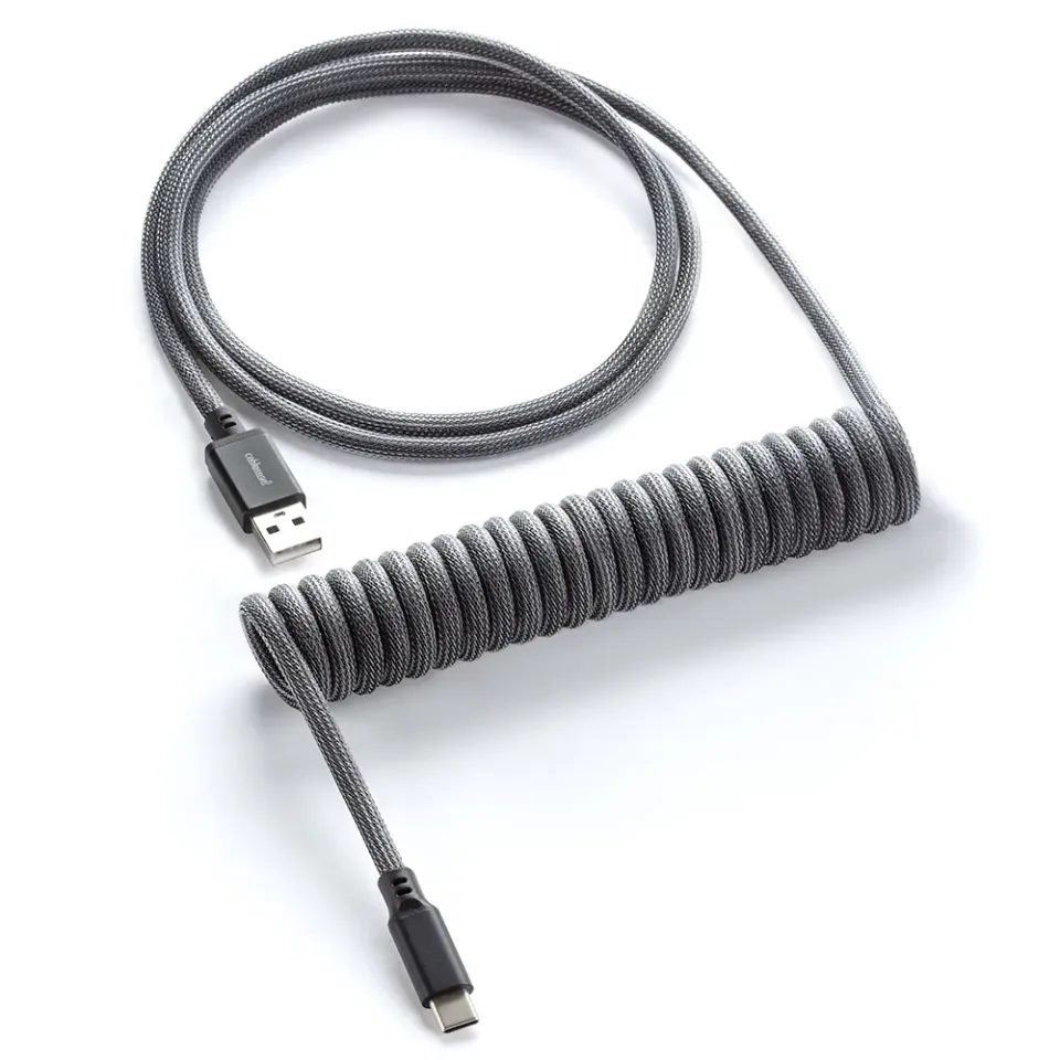 CableMod Classic coiled toetsenbordkabel 150cm carbon grey