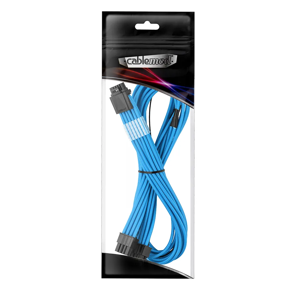 CableMod RT-Series Pro ModMesh 12VHPWR voedingskabel lichtblauw 60cm