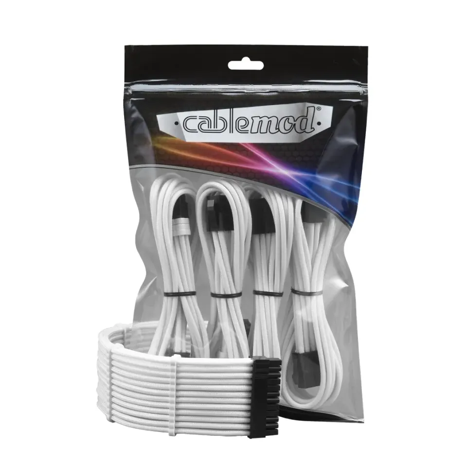 CableMod PRO ModFlex verlengkabelset 8+8 wit 6-delig