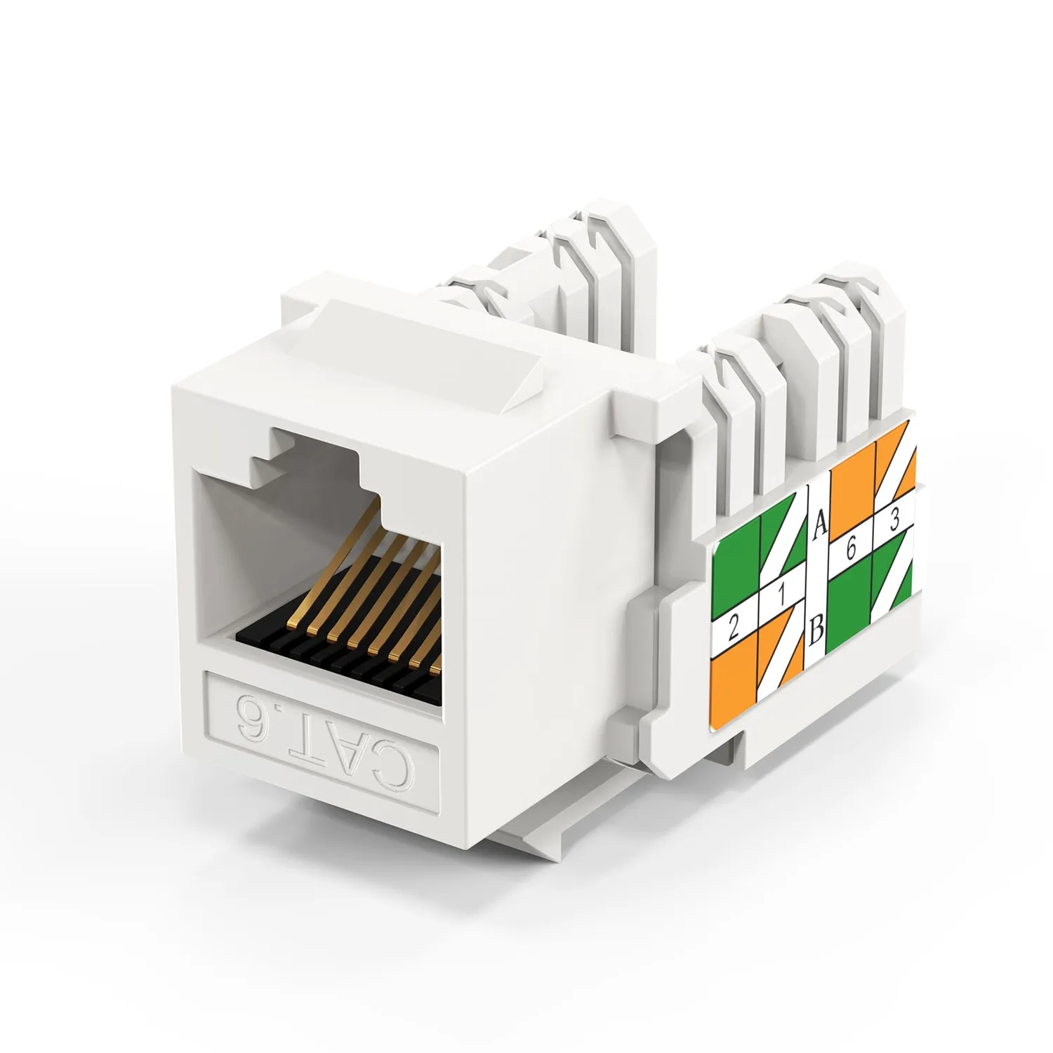 CableCreation 20-Pack Cat6 RJ45 Keystone Jack module connector