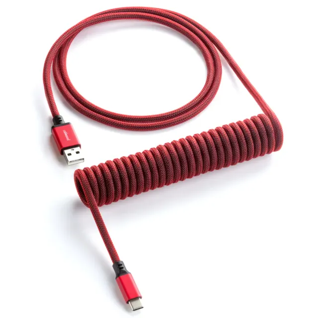 CableMod Classic Coiled Keyboardkabel 150cm Republic Red USB-C