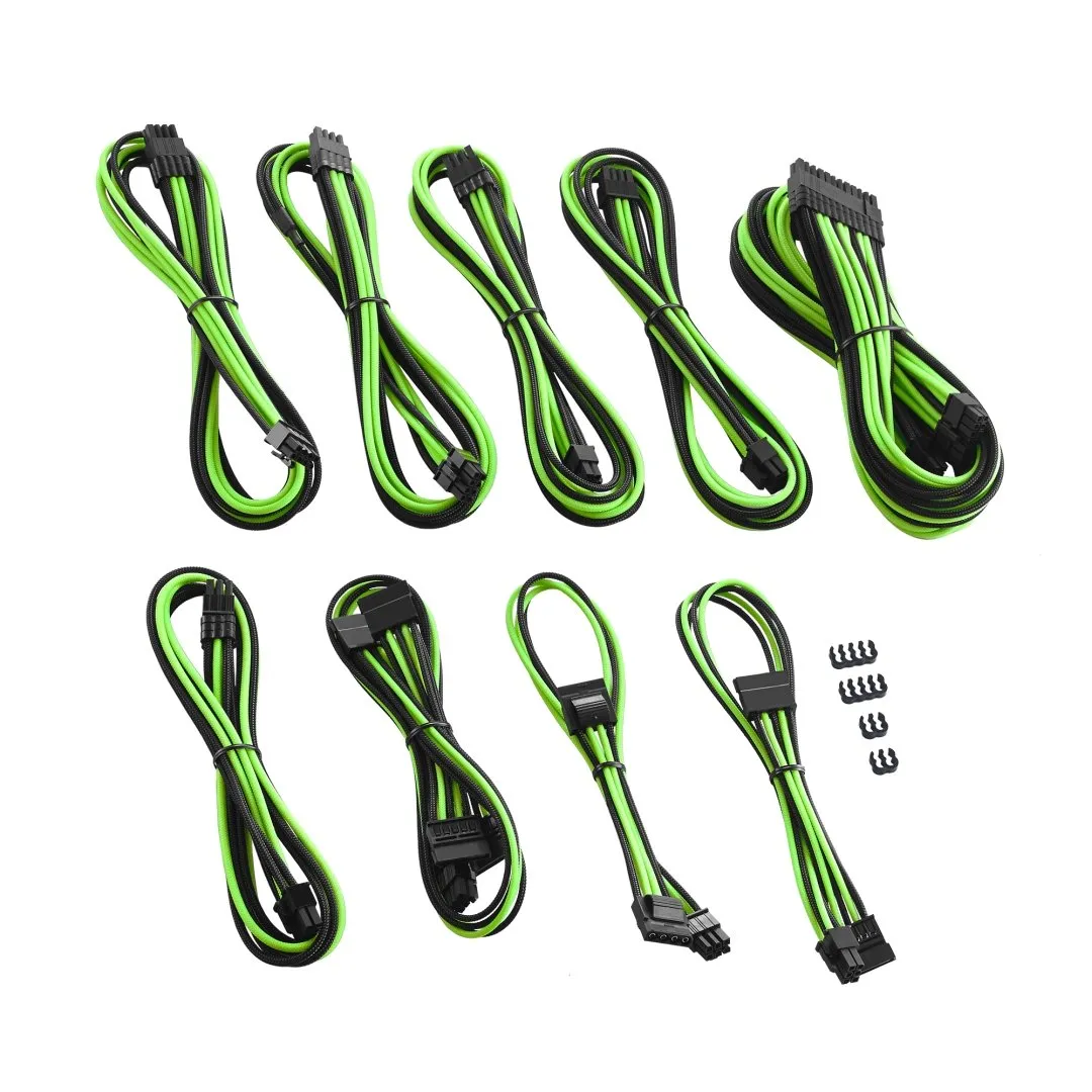 CableMod C-Series PRO ModMesh kabelset zwart-lichtgroen Corsair