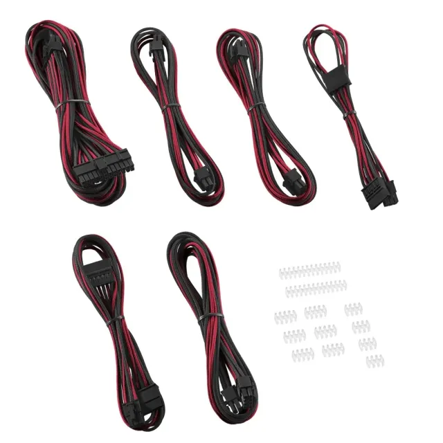 CableMod C-Series ModFlex Essentials kabelset zwart-rood Corsair