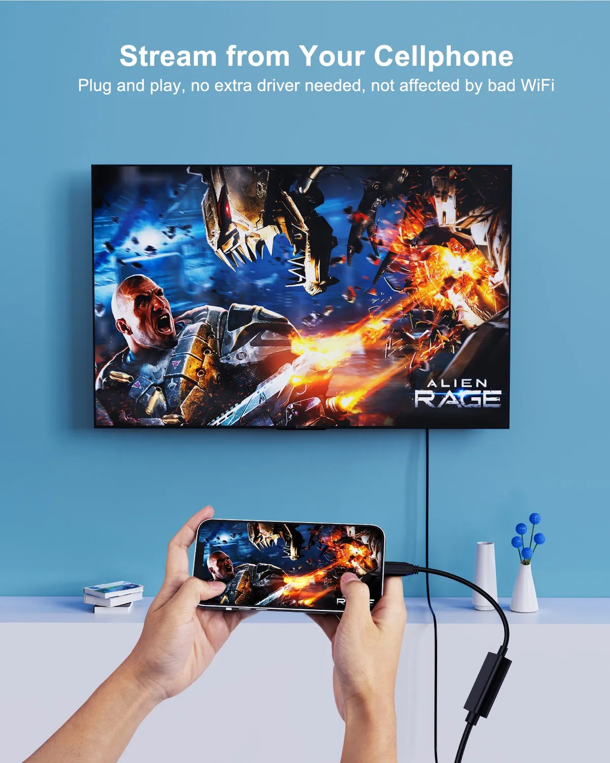 CableCreation USB-C naar HDMI Kabel 5 Meter 4K 30Hz