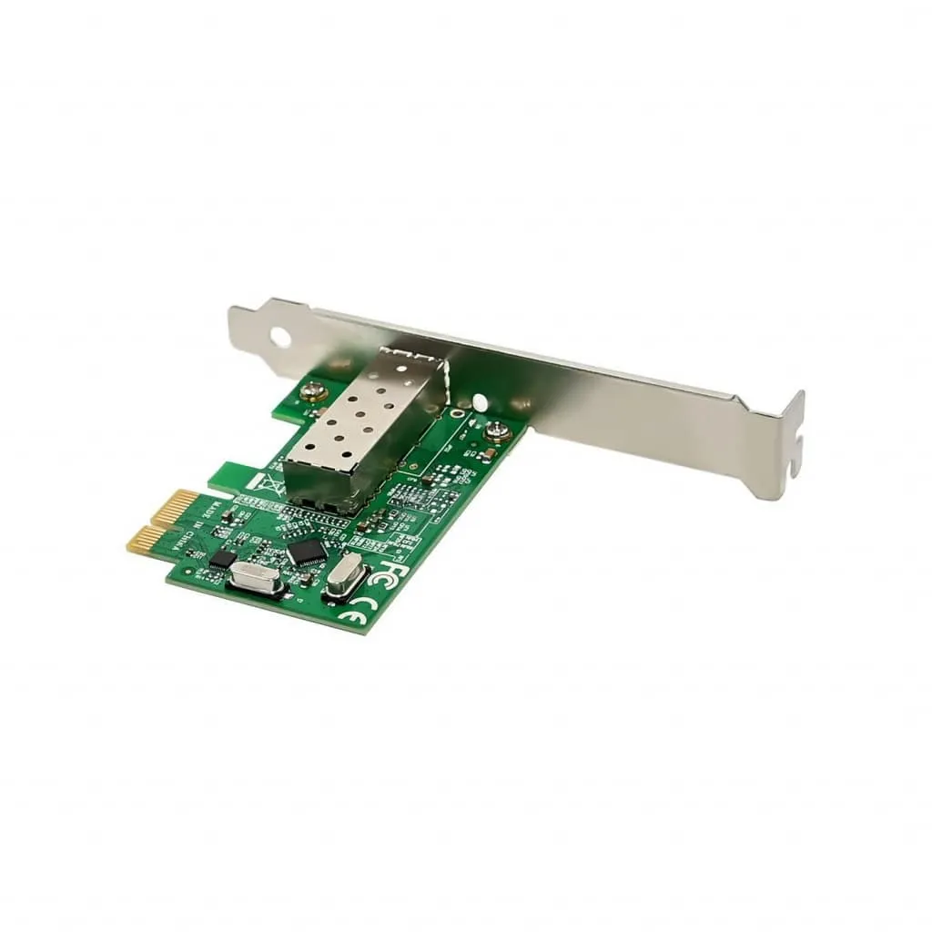 Microconnect RTL8106E netwerkkaart single 100M SFP PCIe