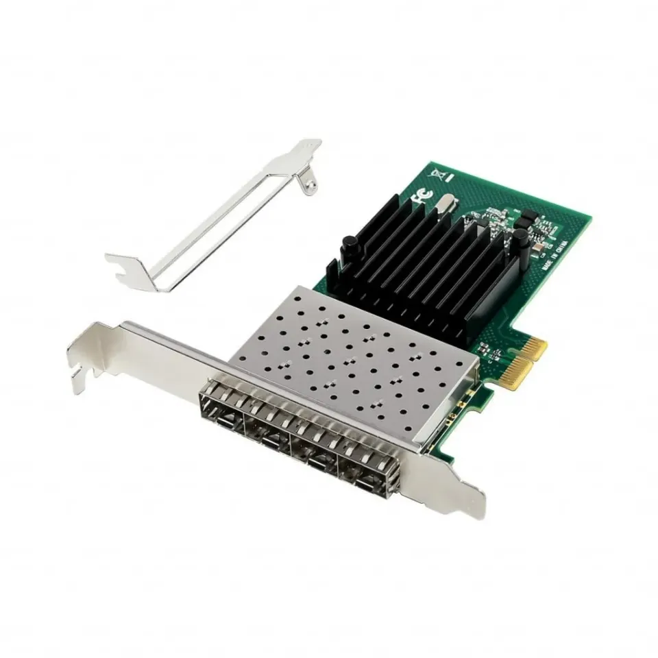Microconnect I350-F4 netwerkkaart PCIe x1 quad SFP 1GbE
