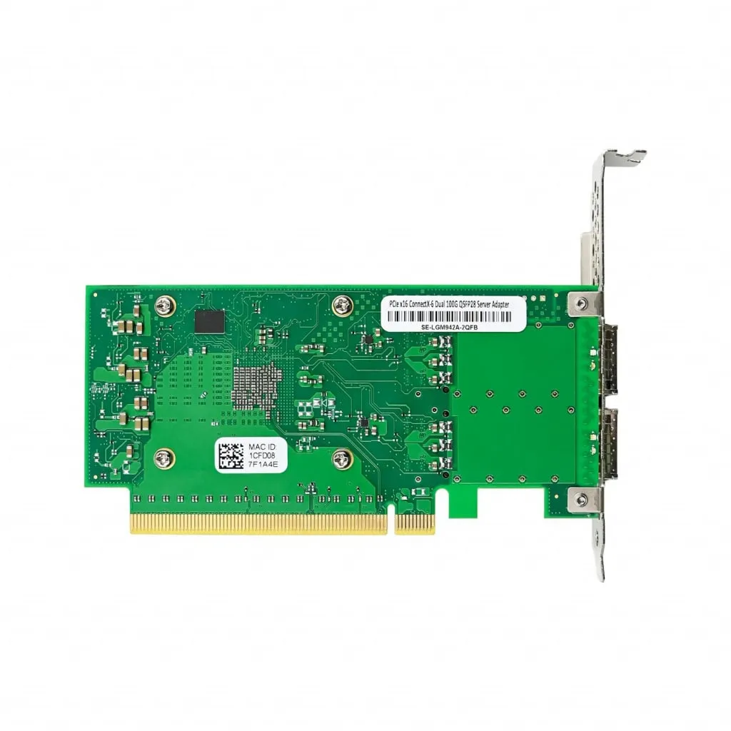 Microconnect ConnectX-6 PCIe 4.0 x16 netwerkkaart 100GbE QSFP56
