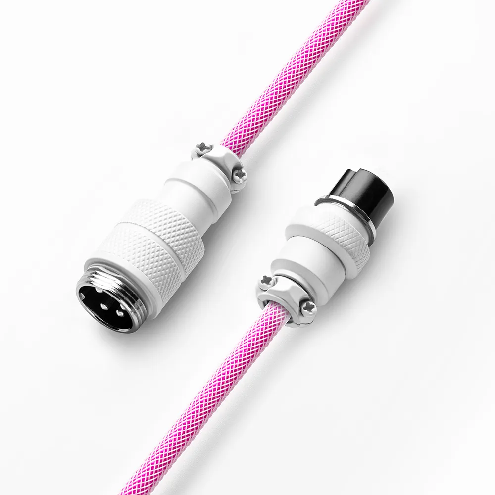CableMod Pro Coiled toetsenbordkabel USB-C 150cm strawberry