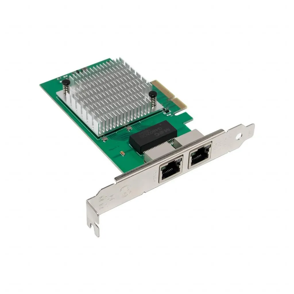 Microconnect I225-T2 netwerkkaart 2x 2.5G RJ45 PCIe