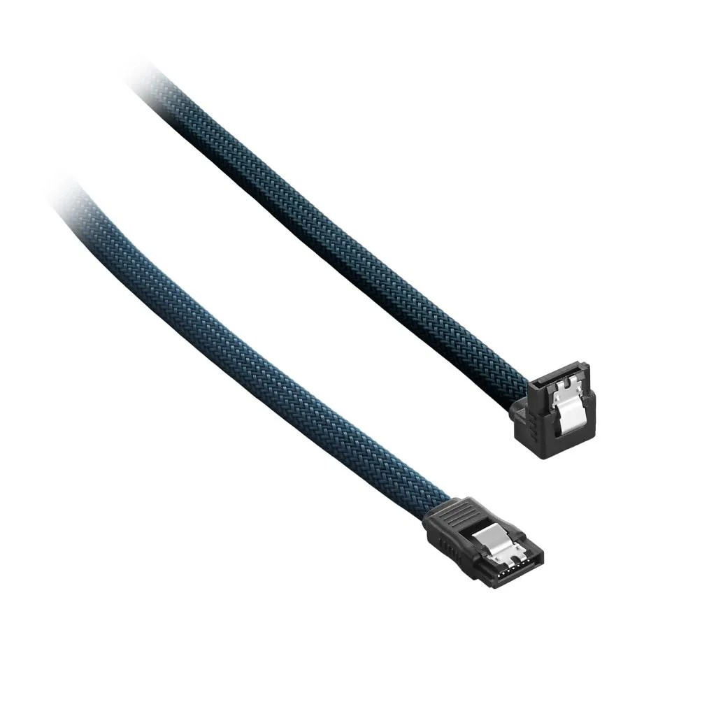 CableMod ModMesh Right Angle SATA-kabel 30cm groen