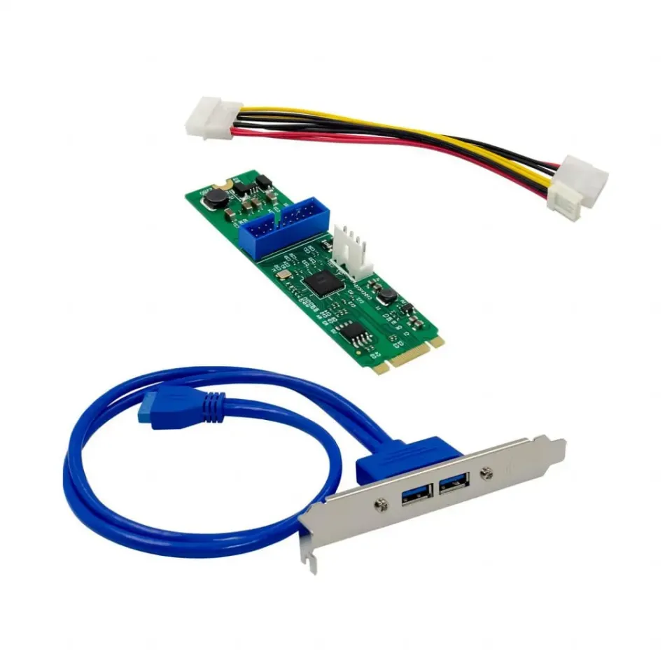 Microconnect NEC720202 USB-kaart M.2 2-poorts USB 3.0 5Gbps