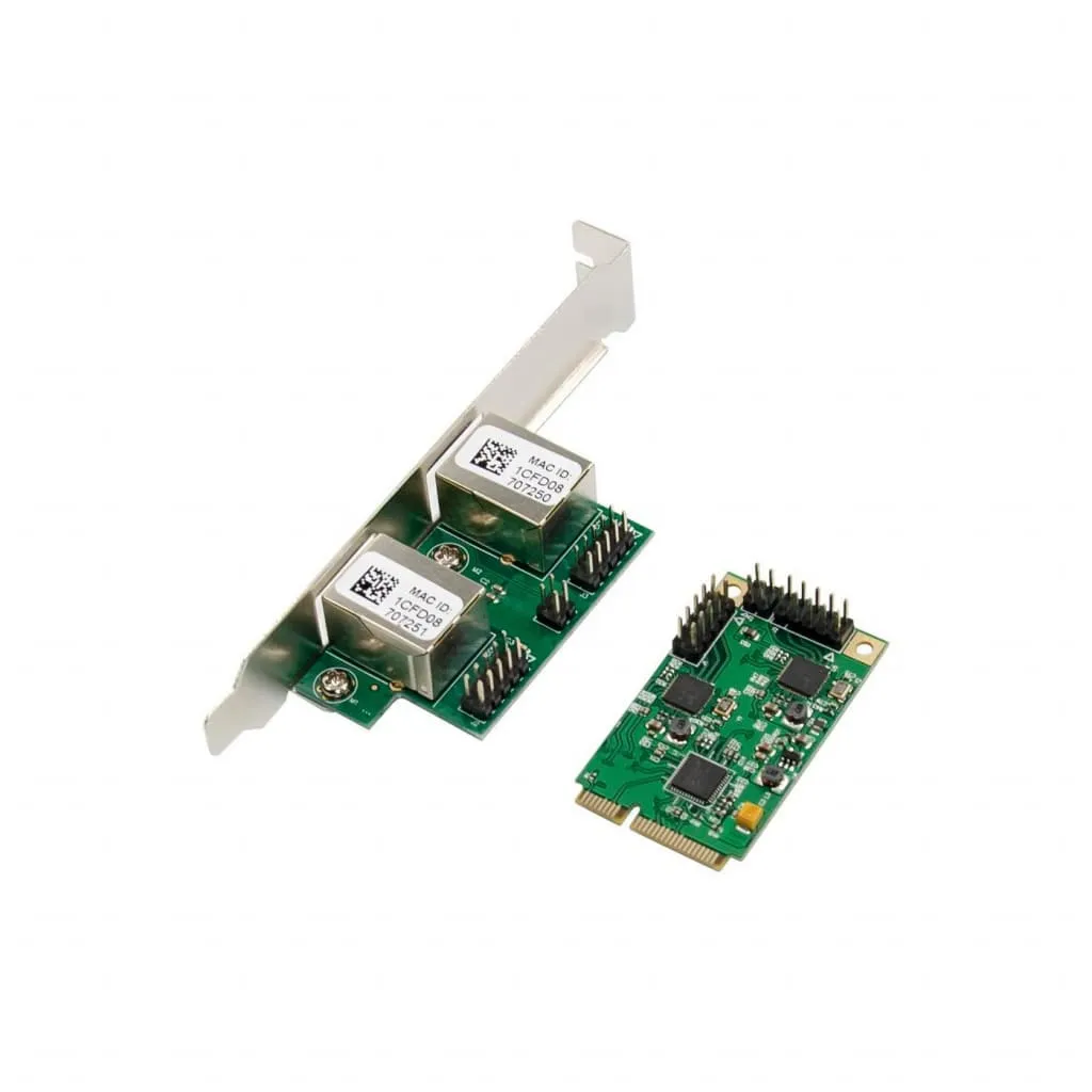 Microconnect 8111F Mini PCIe netwerkkaart dual 1G RJ45