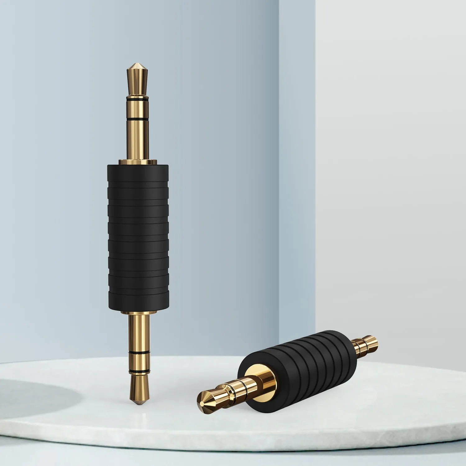 CableCreation 3.5mm stereo adapter 2-pack verguld