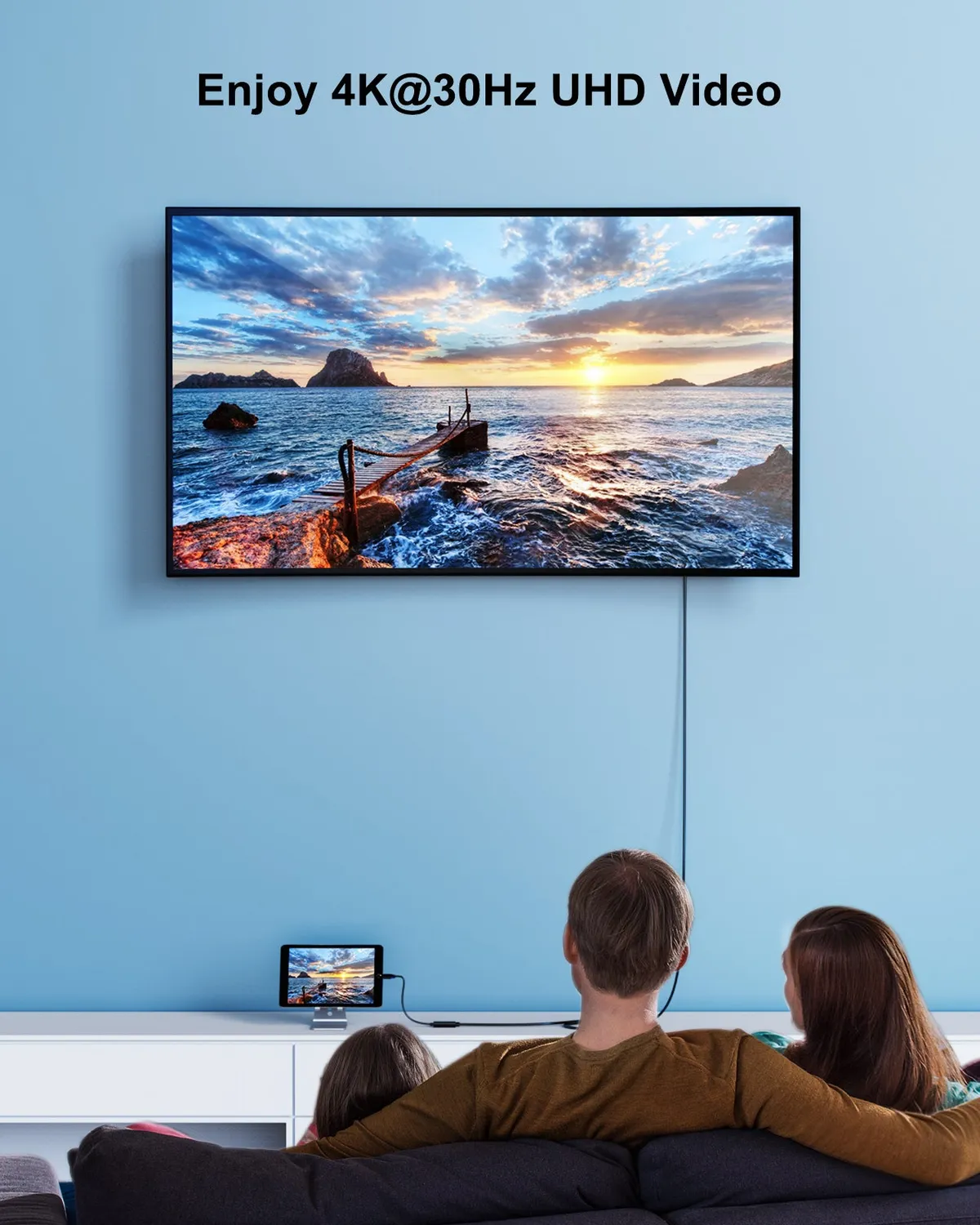 CableCreation USB-C naar HDMI Kabel 5 Meter 4K 30Hz