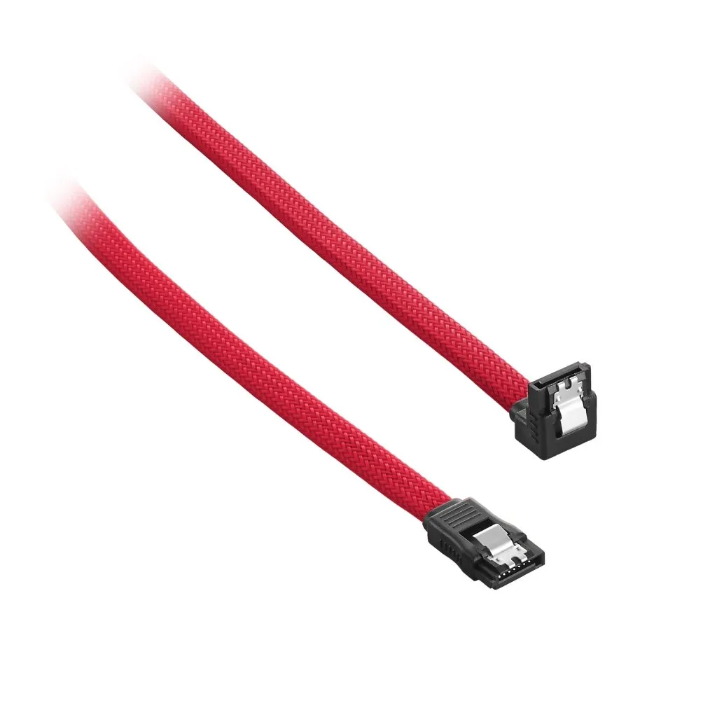 CableMod ModMesh SATA 3 kabel 60cm rood haaks