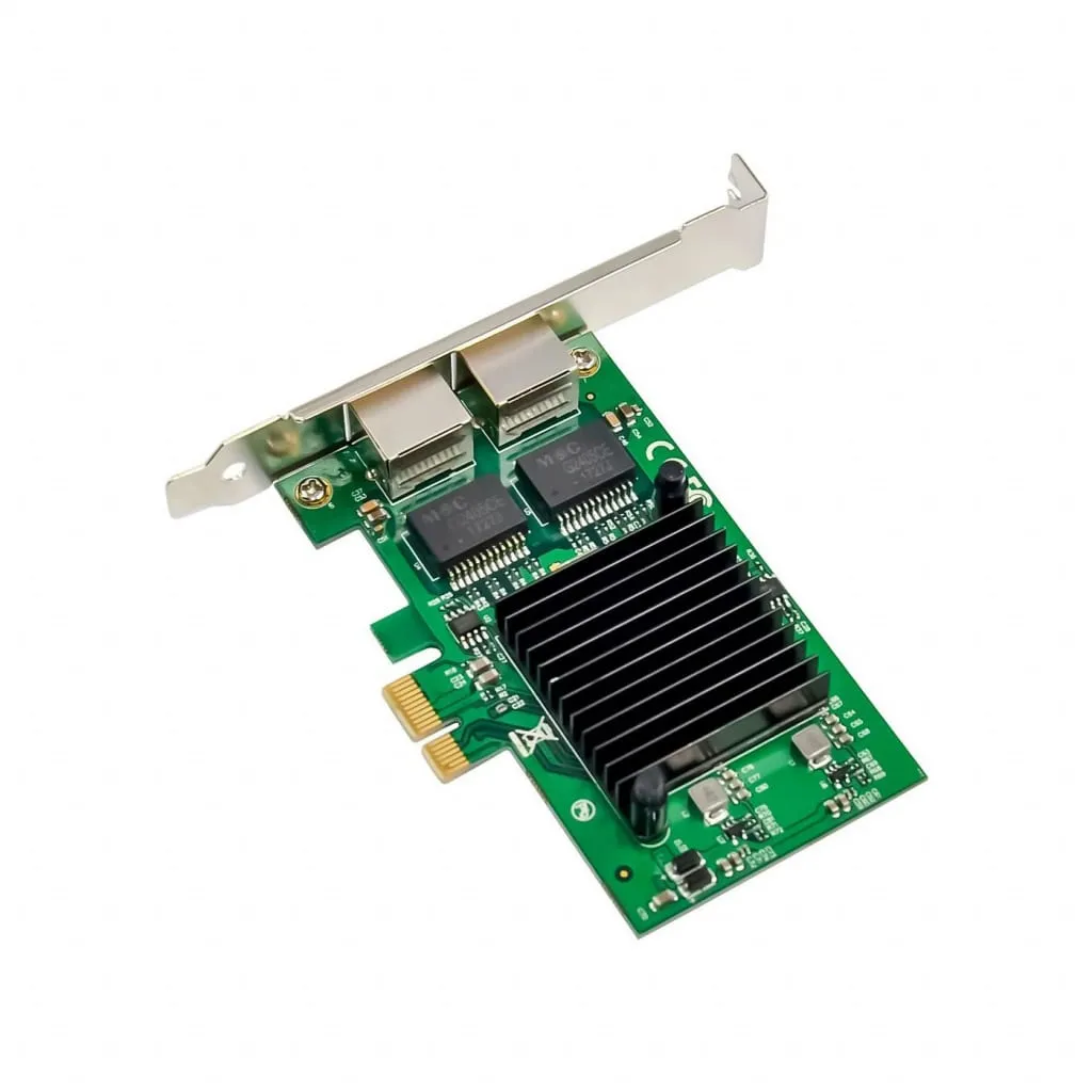 Microconnect Intel 82575 netwerkkaart PCIe dual RJ45