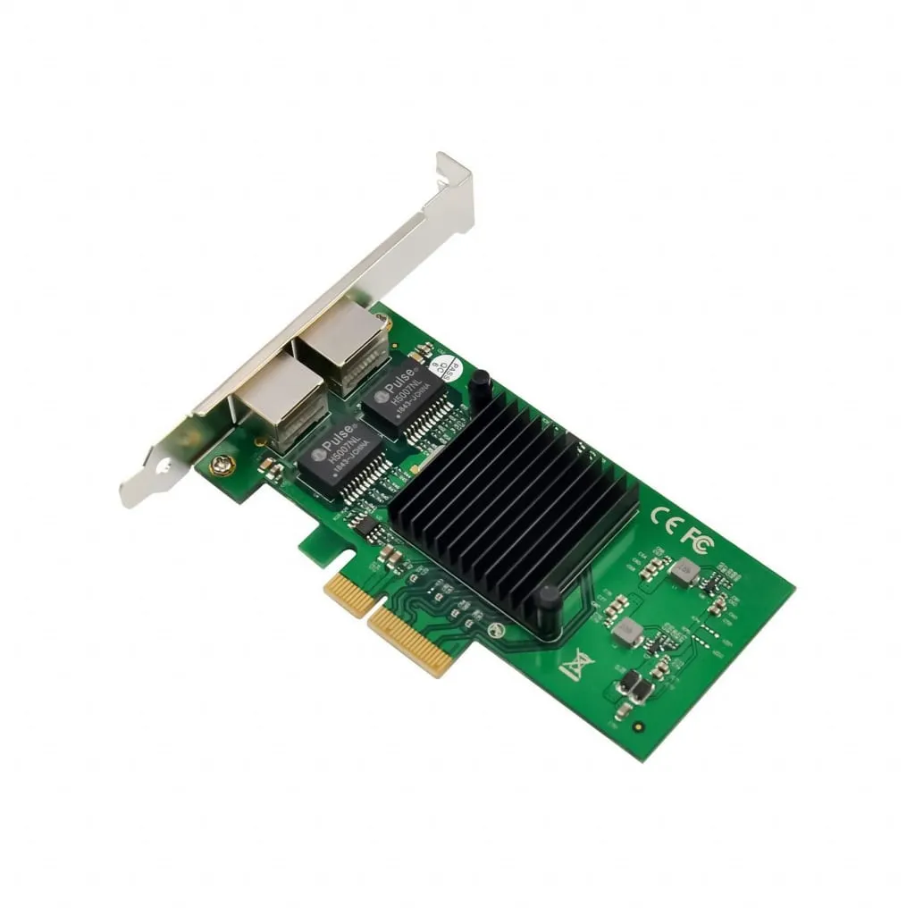 Microconnect Intel 82576 netwerkkaart dual RJ45 PCIe x1