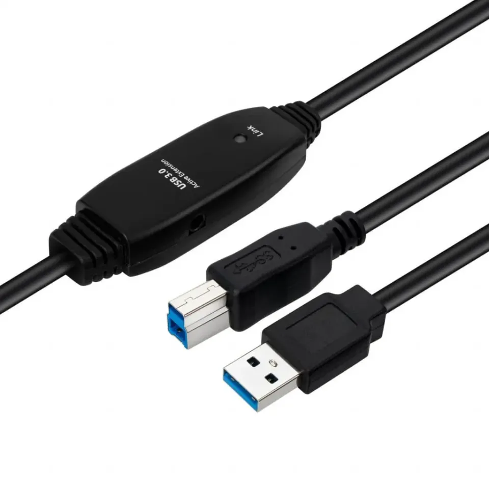 Microconnect USB 3.2 Gen1 actieve kabel 10m zwart