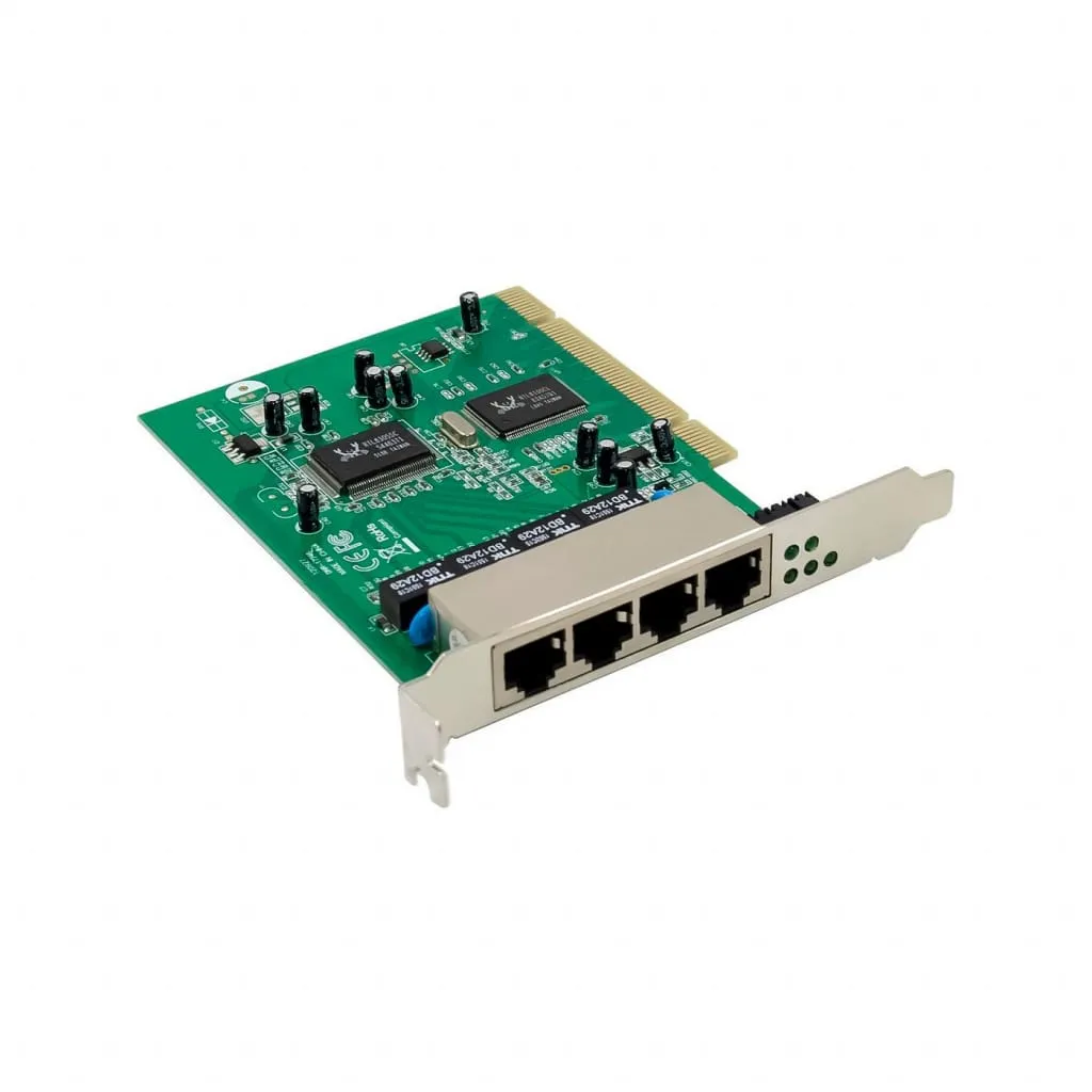 Microconnect PCI netwerkkaart Quad-RJ45 1Gbit