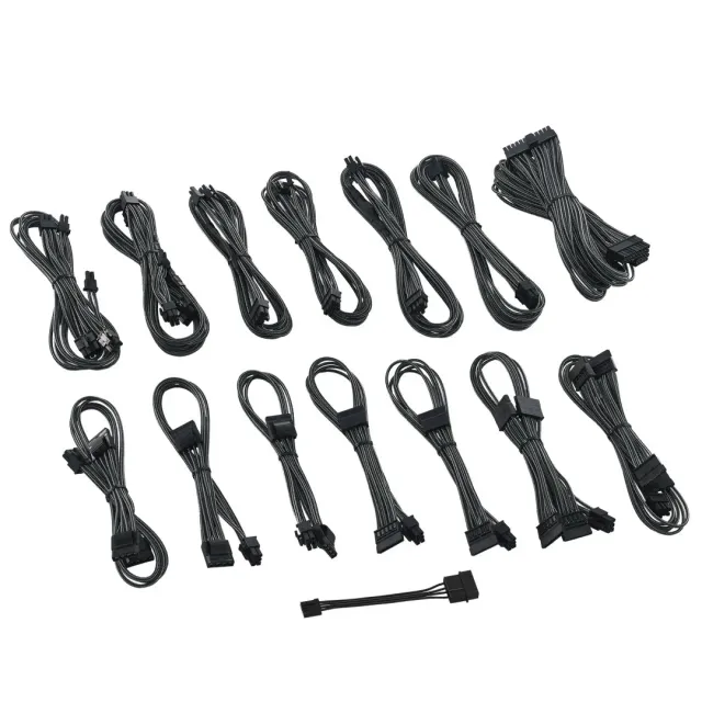CableMod C-Series ModMesh kabelset carbon voor Corsair