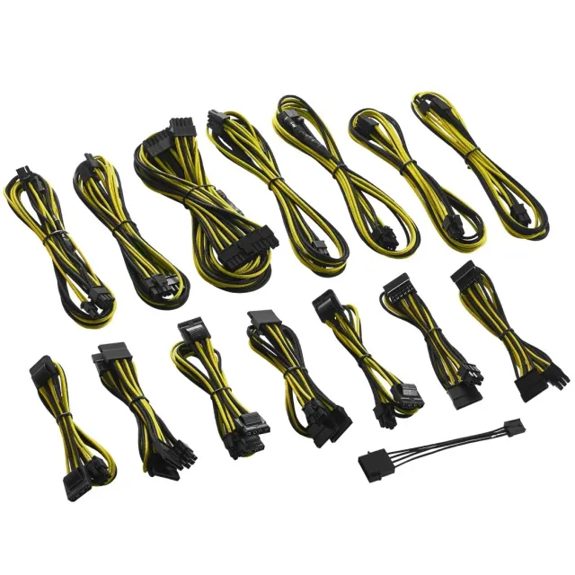 CableMod C-Series ModFlex kabelset zwart-geel voor Corsair
